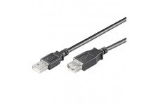 Lot de 10 - USB Verl AA 180 LC HiSpeed2.0 SCHW 1.8m