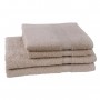 JULES CLARYSSE Lot de 2 serviettes + 2 draps de bain Élégance - Sable