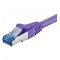 CAT 6a-200 SSTP PIMF VIOLET 2m