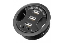USB - HUB mounting HUB 3 Port 60mm+Audio