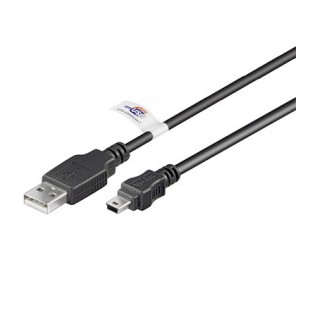 USB MINI-B 5 broches 180 Cert 1.8m