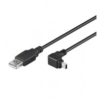 USB MINI-B 5 broches 180 90° 1.8m