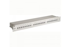 CAT PATCH PANEL CAT6 24 PORT SHIELDED GR