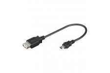 USB ADAP A-F/MINI-B 5 broches M 0.20m