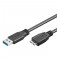 USB 3.0 Micro-B 300 SCHWARZ 3m