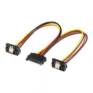 CAK S-38 POWER ADAP SATA vers 2xSATA 90°