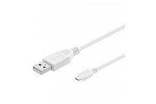 USB MICRO-B 180 BLANC 1.8m