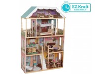 KIDKRAFT - Maison de poupées en bois Charlotte avec EZ Kraft Assembly?