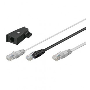 TEL DSL 3m Y Câble incl. TAE adaptor