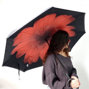 KINSTON Parapluie inversé Imprimé Rouge