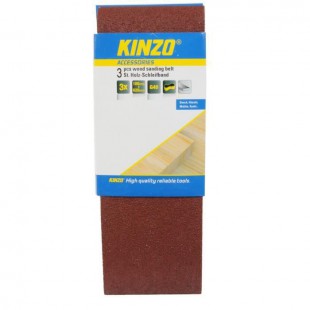 KINZO Bande abrasiv bois - G40 - 3 pieces