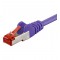 CAT 6-025 LC SSTP PIMF VIOLET 0.25m