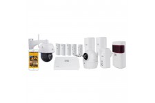 KODAK Pack Alarme maison sans fil avec 2 caméras de surveillance Full Protection