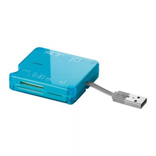 Lecteur de cartes EXT. All in 1 USB 2.0 Bleu