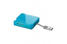 Lecteur de cartes EXT. All in 1 USB 2.0 Bleu