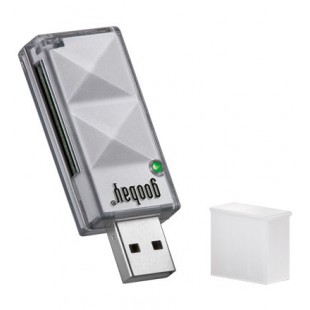 Lecteur de cartes EXT. SD / SDHC USB 2.0 silver