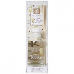 LE CHAT Diffuseur a froid Glace en terasse - 100 ml - Parfum : vanille - Couleur : beige ivoire