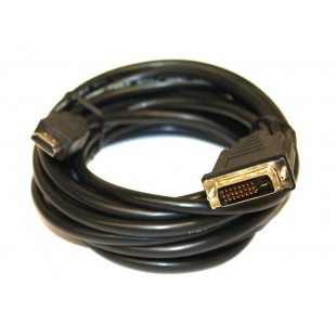 Câble HDMI-DVI Highspeed 3D avec Ethernet (5 Mètre)