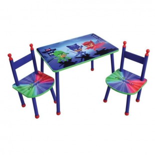LES PYJAMASQUES Table+2 chaises pour enfant