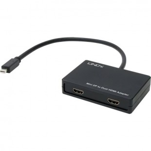 LINDY Adaptateur actif mini DP vers 2x HDMI