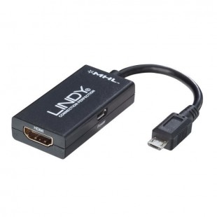 LINDY Câble adaptateur pour Smartphone : MHL vers HDMI - 0,15m