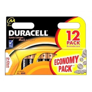 Pack de 12 piles Duracell Plus MN1500/LR6 Mignon AA