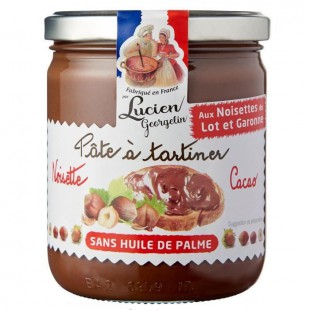 LUCIEN GEORGELIN Pâte a Tartiner aux Noisettes du Lot-et-Garonne et Cacao - 400 g