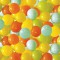 LUDI - Sac de 75 balles multicolores souples en plastique anti-écrasement. A partir de 6 mois