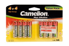 Pack de 8 piles Plus Alcaline LR6 Mignon AA Camelion