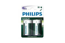 Pack de piles Philips Longlife R20 Mono D