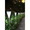 LUMISKY Balise lumineuse solaire LED - 10x10x72,7cm - Blanc froid
