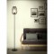 MADDY Lampadaire en métal - Ø 22 x H 160 cm - Noir - Ampoule LED Décorative fournie