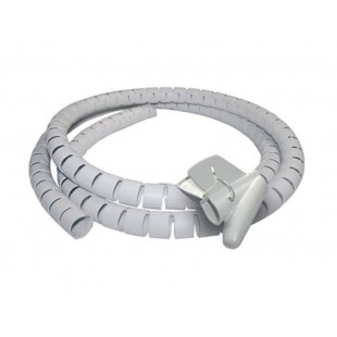 Tube Spiral rigide pour rangement de câble Zip (Silver)