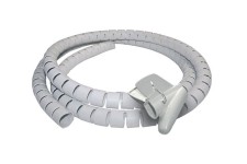 Tube Spiral rigide pour rangement de câble Zip (Silver)