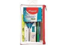 MAPED - School Pack Trousse transparente 10 pcs