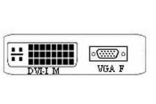 ADAPTATEUR DVI I 24+5 vers VGA F 15pin