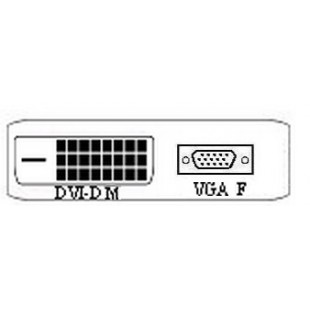 ADAPTATEUR DVI D 24+1 vers VGA F 15pin