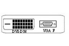 ADAPTATEUR DVI D 24+1 vers VGA F 15pin