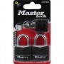 MASTERLOCK Lot de 2 cadenas aluminium 30mm couverture vinyle