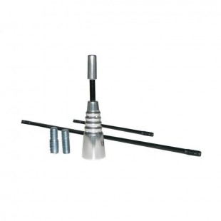 Mini antenne 3 tailles - Design sport - Aluminium poli