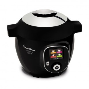 MOULINEX CE855800 Multicuiseur intelligent Cookeo + Connect avec 150 recettes pré-programmées - Noir