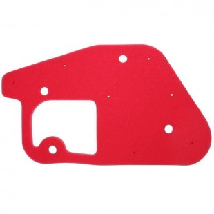 mousse filtre a air scoot adaptable mbk 50 booster, stunt/yamaha 50 bws, slider (rouge) -artein-