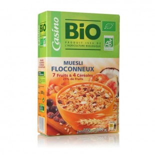 Muesli floconneux aux 7 fruits et 4 céréales - Bio - 500g
