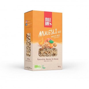 Mulesli Mulebar Bio & Vegan 350 g : Abricot - Noix
