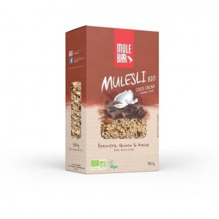 Mulesli Mulebar Bio & Vegan 350 g : Chocolat - Coco