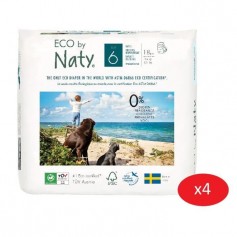 NATY - Lot de 4 paquets de Culottes d'apprentissage Taille 6 XL 12 kg 18 pcs
