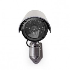 NEDIS Caméra de sécurité factice - Tube - IP44 - Gris