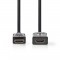NEDIS CVGP34090BK20 Rallonge Câble HDMI? Haute Vitesse avec Ethernet | Connecteur HDMI? - HDMI? Femelle | 2,0 m | Noir