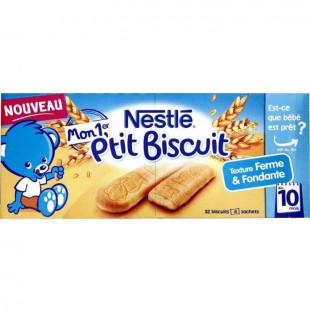 NESTLÉ Mon 1er P'tit biscuit 4 sachets - 180 g - Des 10 mois