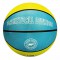 NEW PORT Ballon de basketball - Bleu et jaune - Taille 7